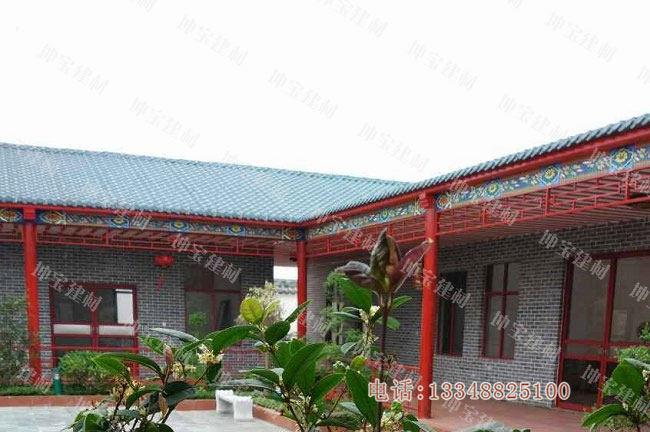 樹脂瓦庭院，傳統(tǒng)文化與現(xiàn)代文明相結合的別致景觀