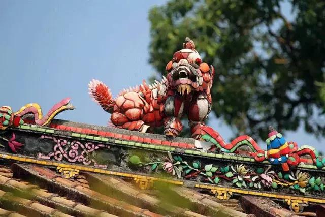 潮州嵌瓷，屋頂生花