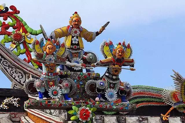 潮州嵌瓷，屋頂生花