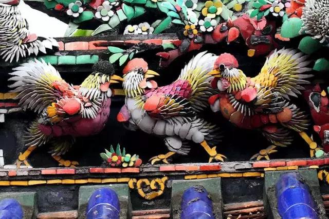 潮州嵌瓷，屋頂生花