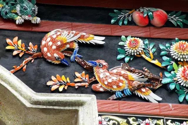 潮州嵌瓷，屋頂生花