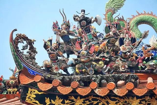潮州嵌瓷，屋頂生花